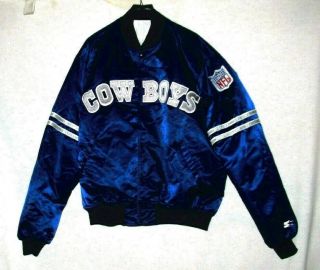 Vintage Dallas Cowboys Authentic Pro Line - Starter Satin Style Jacket Man 