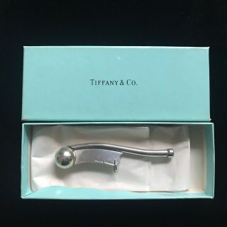 Vintage Tiffany & Co Sterling Silver Bosun Boatswain Whistle In Originsl Box