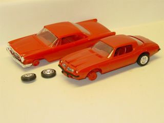 Vintage Dealer Promo Car Pair (2),  1962 Chrysler 300,  1975 Firebird