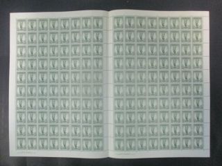 Pre Decimal Stamps: 1937 1/ - Lyre Bird Perf 13.  5 X 14 Full Sheet Mnh Rare (e3