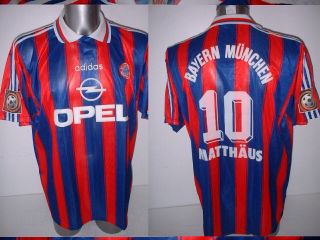 Bayern Munich Shirt Matthaus Jersey Trikot Adidas Xl Soccer Munchen Vintage 1995