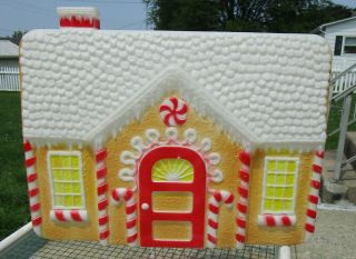 Christmas Vintage Featherstone Gingerbread House Blow Mold