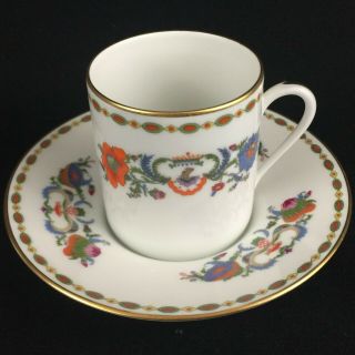 4 VTG Demitasse Cups and Saucers Ceralene Vieux Chine A.  Raynaud Limoges France 4