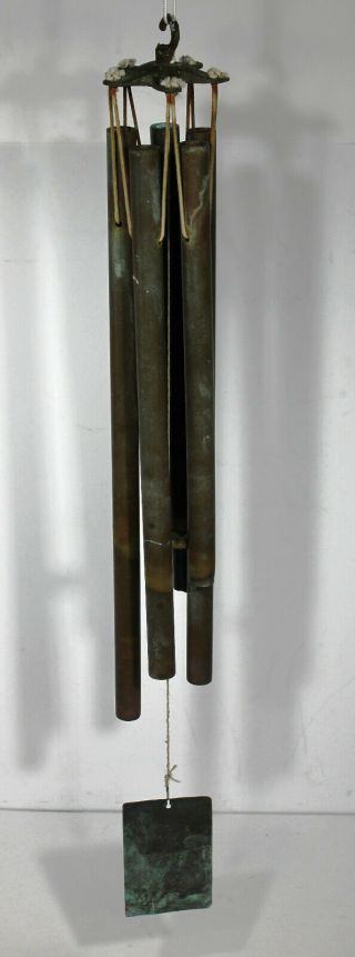 Vtg Walter Lamb Copper Wind Chimes - Eames Knoll Danish Mid Century Modern Mcm