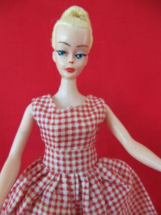 Vintage Hong Kong 7 1/2” Bild Lilli Clone Barbie Fashion Doll Blonde Ponytail W/