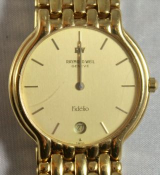 Raymond Weil 4802 Fidelio 18k Gold Plated Quartz Mans Watch