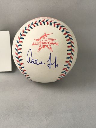 D 1/1 Aaron Judge Yankees Signed 2017 All - Star Game Baseball Roy Rare