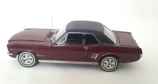 Mib Danbury 1966 Ford Mustang Coupe 1:24 Diecast 1/24 Vintage Burgundy