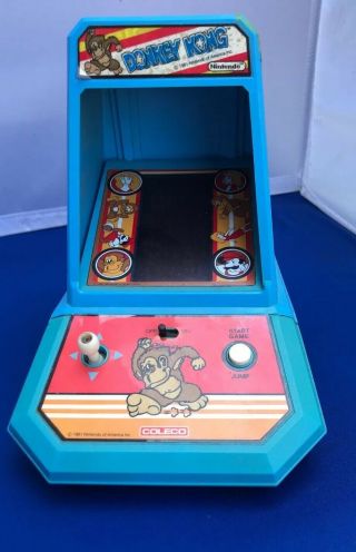 Vintage 1981 Coleco Donkey Kong Tabletop Arcade Game -