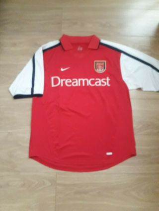 Vintage Arsenal Home Football Shirt Dreamcast Size M