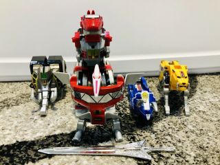 RARE 2015 Mighty Morphin Power Rangers Legacy Megazord DieCast Complete 6
