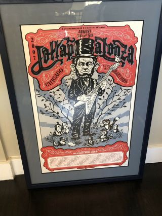 Pearl Jam Chicago Lollapalooza 8/3 - 8/5 2007 Poster - Ames Bros.  - Rare S/n 88/250
