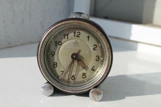 Vintage Old German Made Thiel Bakelite Alarm Clock.