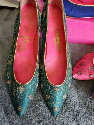 Taj Of India 3 Pair Ladies Low Heel 7.  5 Boutique Shoes 2