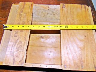 Antique/\Vintage Wood Wooden Dovetailed Crate DUPONT Special Gelatin EXPLOSIVES 3