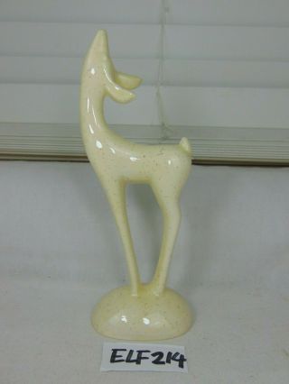 Vintage Frankoma - Gracetone Deer White - Figure 8 " Tall 200