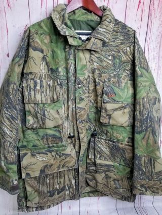 Vtg 10x Gore - Tex Rainwear Thinsulate Hooded Realtree Camo Hunting Jacket M Usa