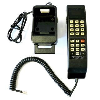 Motorola Dynatac 6000x Handset & Mobile Base/mount/cradle Vintage Cellular Phone