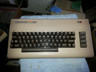 Vintage Commodore 64 Computer W/ Power Supply,  Rca Cord,  For Parts/repair Only.