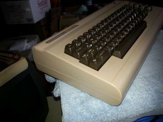 Vintage Commodore 64 Computer w/ Power Supply,  RCA cord,  FOR PARTS/REPAIR ONLY. 3