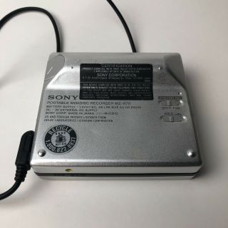 Vintage SONY MZ - R70 Digital Mini Disc Recorder with Remote 3