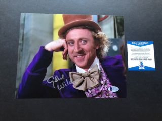 Gene Wilder Rare Signed Autographed Willy Wonka 8x10 Photo Beckett Bas Cert