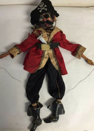 Vintage Handmade Puppet Pirate,
