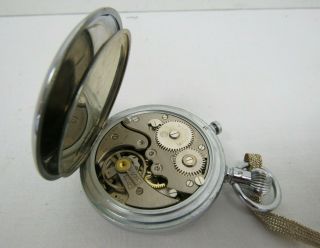 Vintage Minerva Stopwatch Nickel Chromium Swiss 7 Jewels 411671 - TIV P1 3
