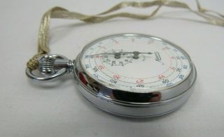 Vintage Minerva Stopwatch Nickel Chromium Swiss 7 Jewels 411671 - TIV P1 8