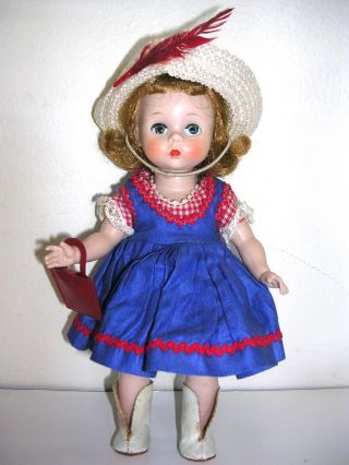 Vintage Madam Alexander - Kins Doll And Outfit 1950s Triple Stiched Hair