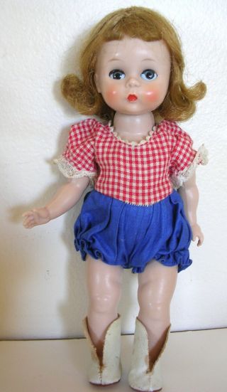 Vintage Madam Alexander - kins doll and outfit 1950s triple stiched hair 4