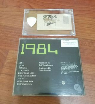 RARE - VAN HALEN - 1984 CD signed by ALL 4 Band members PLUS concert tix & pick 2