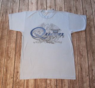 Queen : T - Shirt - Official Vintage Fan Club Merchandise Freddie Mercury L