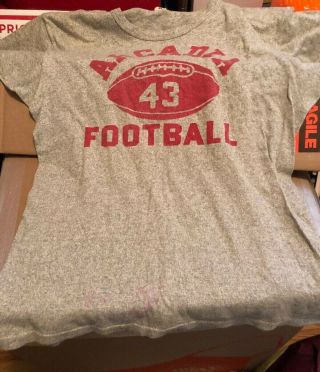 Vintage Champion Running Man Tag T - Shirt 50s 60s Arcadia Fb Usa Made 44