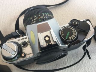 Vintage Canon AE - 1 Program 35mm SLR Camera w/ Lens & Manuals For Parts/Repair 7