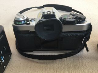 Vintage Canon AE - 1 Program 35mm SLR Camera w/ Lens & Manuals For Parts/Repair 8
