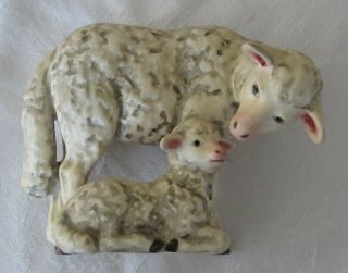 Vintage 1968 Goebel Mj Hummel 260 H Sheep W/lamb Nativity Figurine
