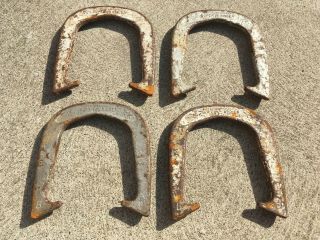 Set Of 4 Vintage Horseshoes Official Diamond Professional Ringer 2 - 1/2 Lbs
