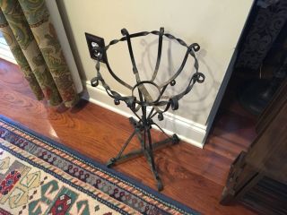 Antique Vintage Scrolled Wrought Iron Plant Flower Fern Stand