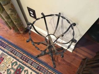 Antique Vintage Scrolled Wrought Iron Plant Flower Fern Stand 2