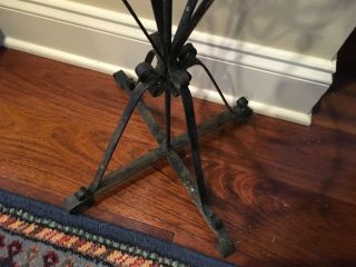 Antique Vintage Scrolled Wrought Iron Plant Flower Fern Stand 5