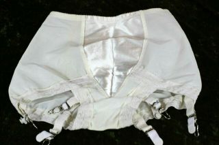 Vintage Panties Shaper Girdle 6 Garters Ex Cond Sears Sz M Acetate Nylon Spandex