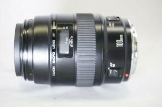 [ RARE w/ Case ] Canon EF Macro 100mm f/2.  8 Lens From Japan 0315 5