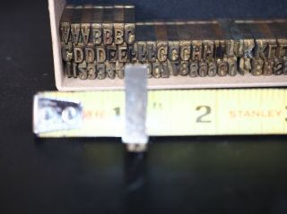 Vintage Brass Letterpress Type,  Bookbinding,  Hotfoil,  Craft Projects & More (12) 6
