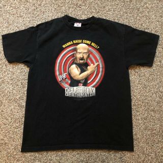 Rare Vintage Steve Austin 1998 Mtv Celebrity Death Match T - Shirt Xl Wwf