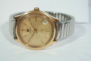 Vintage Movado Electronic Surf Watch Zenith Cal 50.  0 Tuning Fork Gold Plated