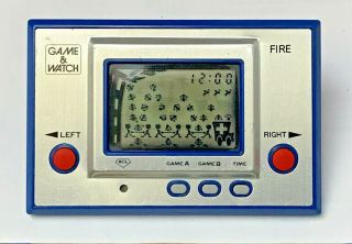Nintendo Game & Watch Fire Rc - 04 Vintage Rare Handheld Electronic Game 1980