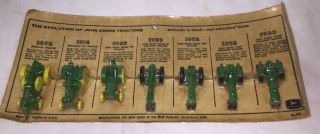 Ertl 1967 Vintage Evolution Of John Deere Farm Toy Tractor Set 1/64