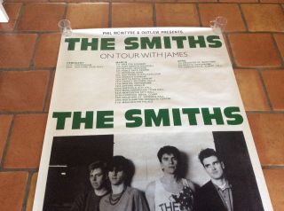 Very Rare The Smiths UK 1984 Tour Promo Poster Meat is Murder 41 