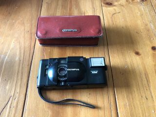 Vintage Olympus Xa 35mm Compact Rangefinder Camera W/ A9m Flash & Case